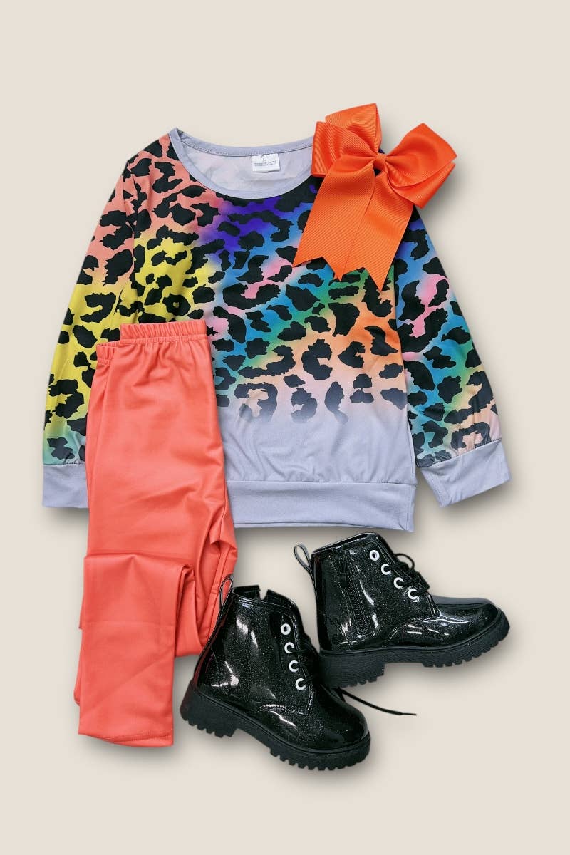 Kids Charm Online - Wholesale Sweatshirt - Kids - (GIRLS).Tie dye animal printed top. LC-TP-20218565-AMY2