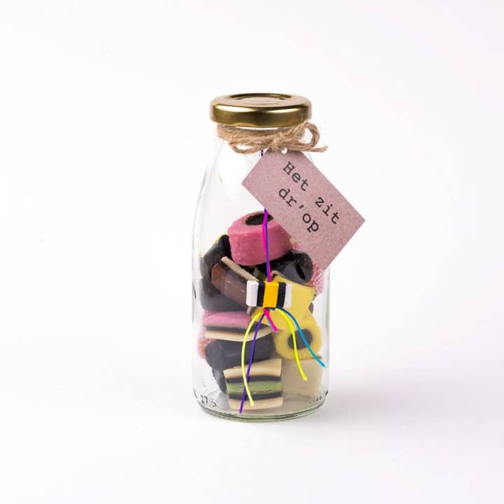 Candy jar licorice "it's licorice" for wholesale by Sidedish Cards