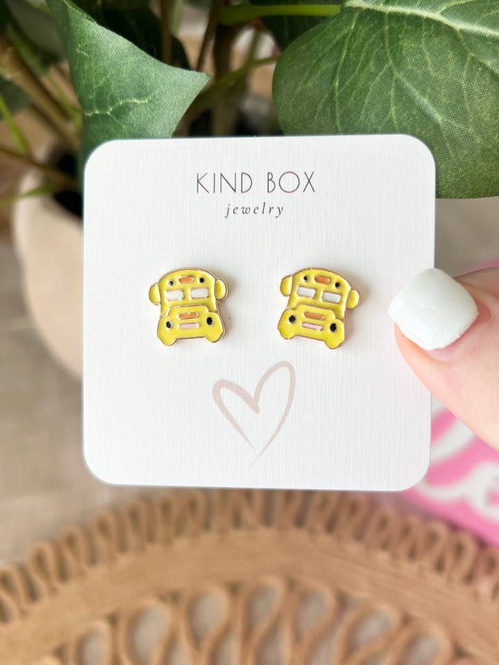 Earrings: School for wholesale by Kind Box