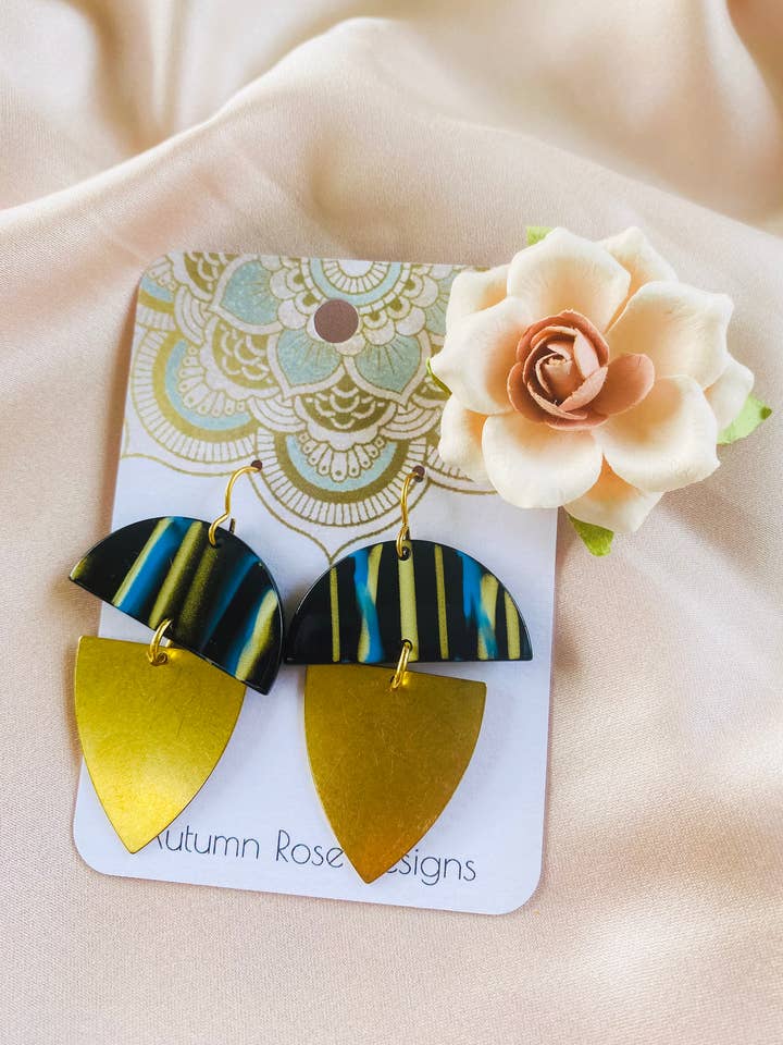 Boho Acrylic Earrings 3 for wholesale by Autumn Rose Designs