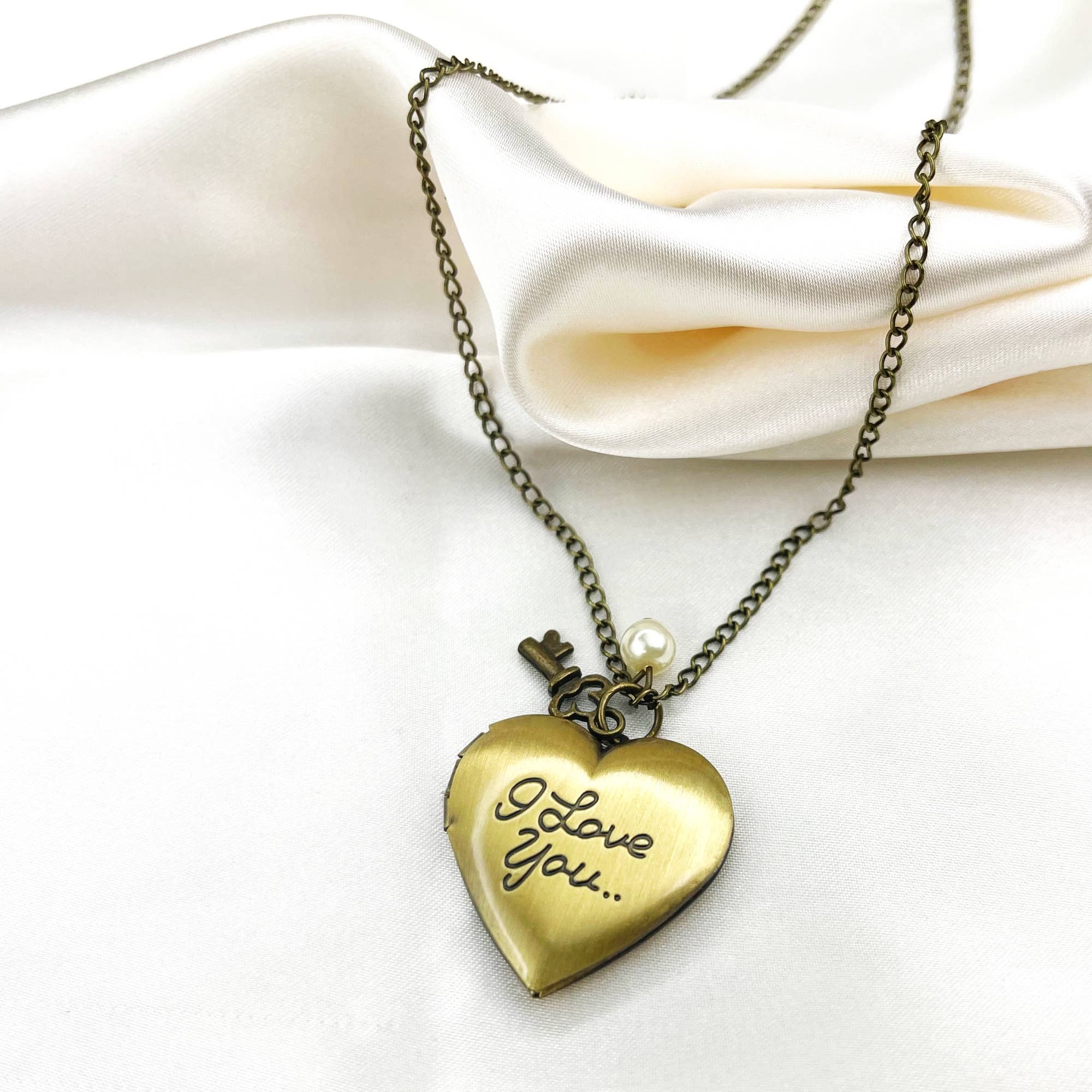 MadamLili – Engroshandel Halskæde med vedhæng – Personlig hjerte Foto Medallion nøgle vedhæng2