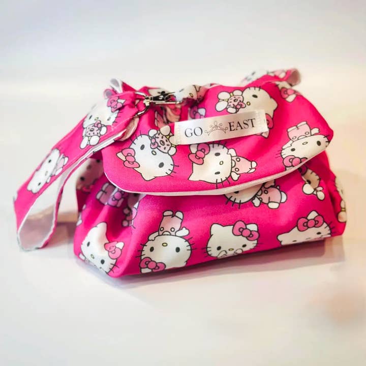 GO EAST Hello Kitty Drawstring Makeup Bag, adorable gift box for wholesale by Go East Handmade