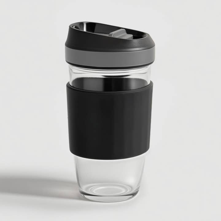 Borosilikatglas Kaffekop - Sort for engroshandel hos Genicook Product LLC