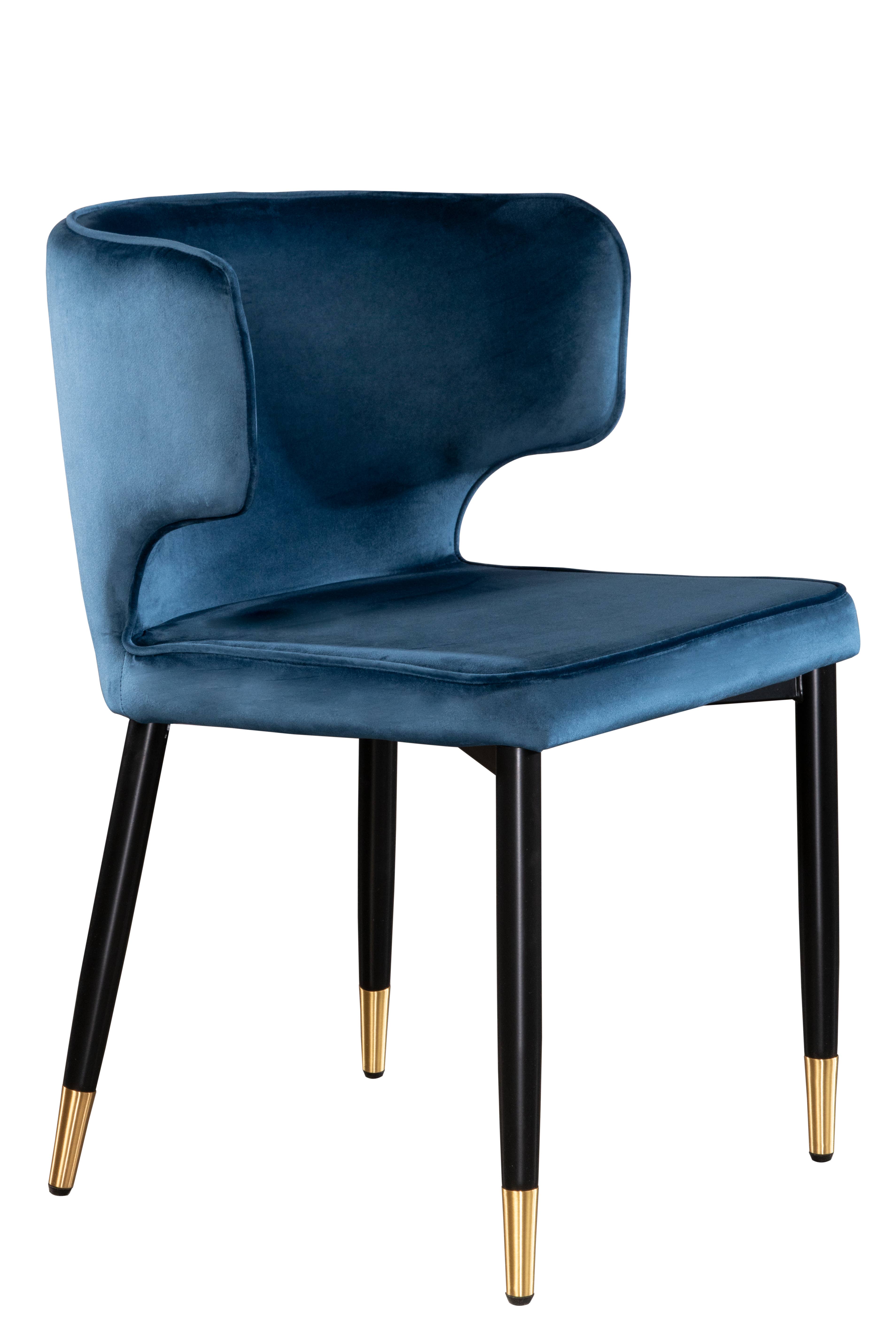 Statements by J - Wholesale Chair - Kayla Curved Upholstered Velvet  Dining Chair0