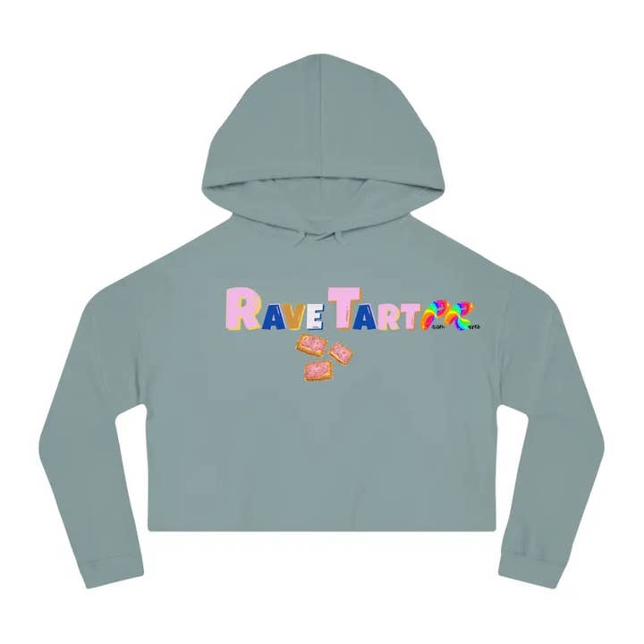 Prism Raves – Hoodie – Mulher por atacado – Moletom com capuz Rave Tart Cropped6