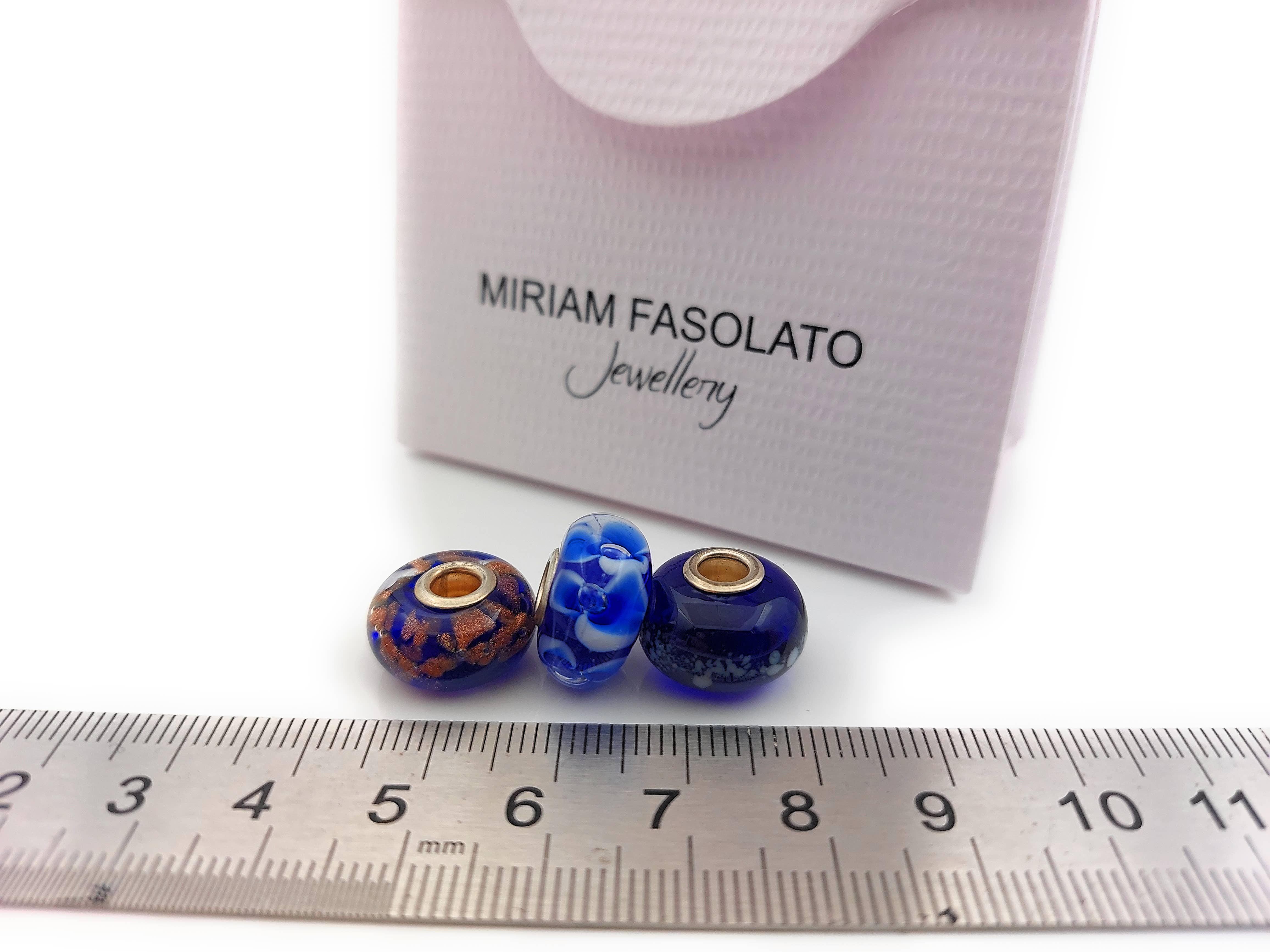 Miriam Fasolato - Wholesale Jewelry Set - 3 charms bracelet set in Murano glass and 925 sterling silver8