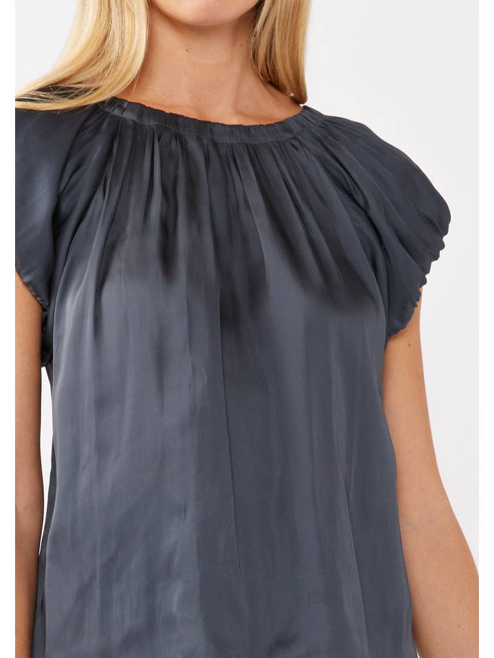 Lovestitch - Wholesale Blouse - Women's - Short Sleeve Raglan Top with Back Tie8