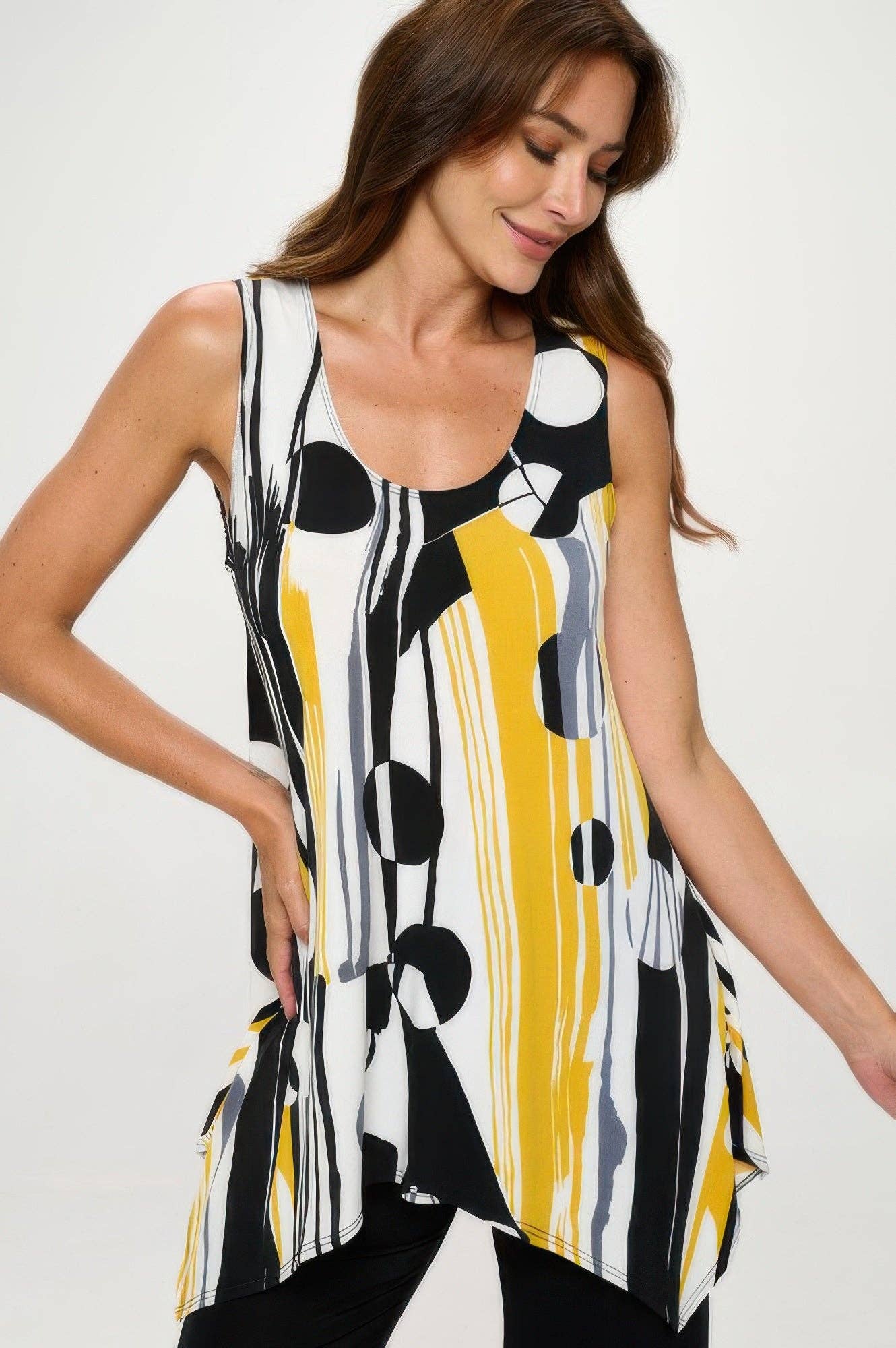 CC Wholesale Clothing - Wholesale Tunic - Women's - Hit Shark Bite Hem Tank4