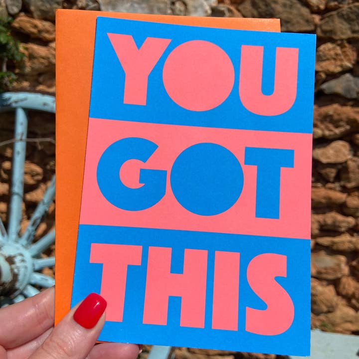 LoveLossDiscoballs – wholesale Encouragement card – You Got This | Bold Encouragement Greeting Card for Support1