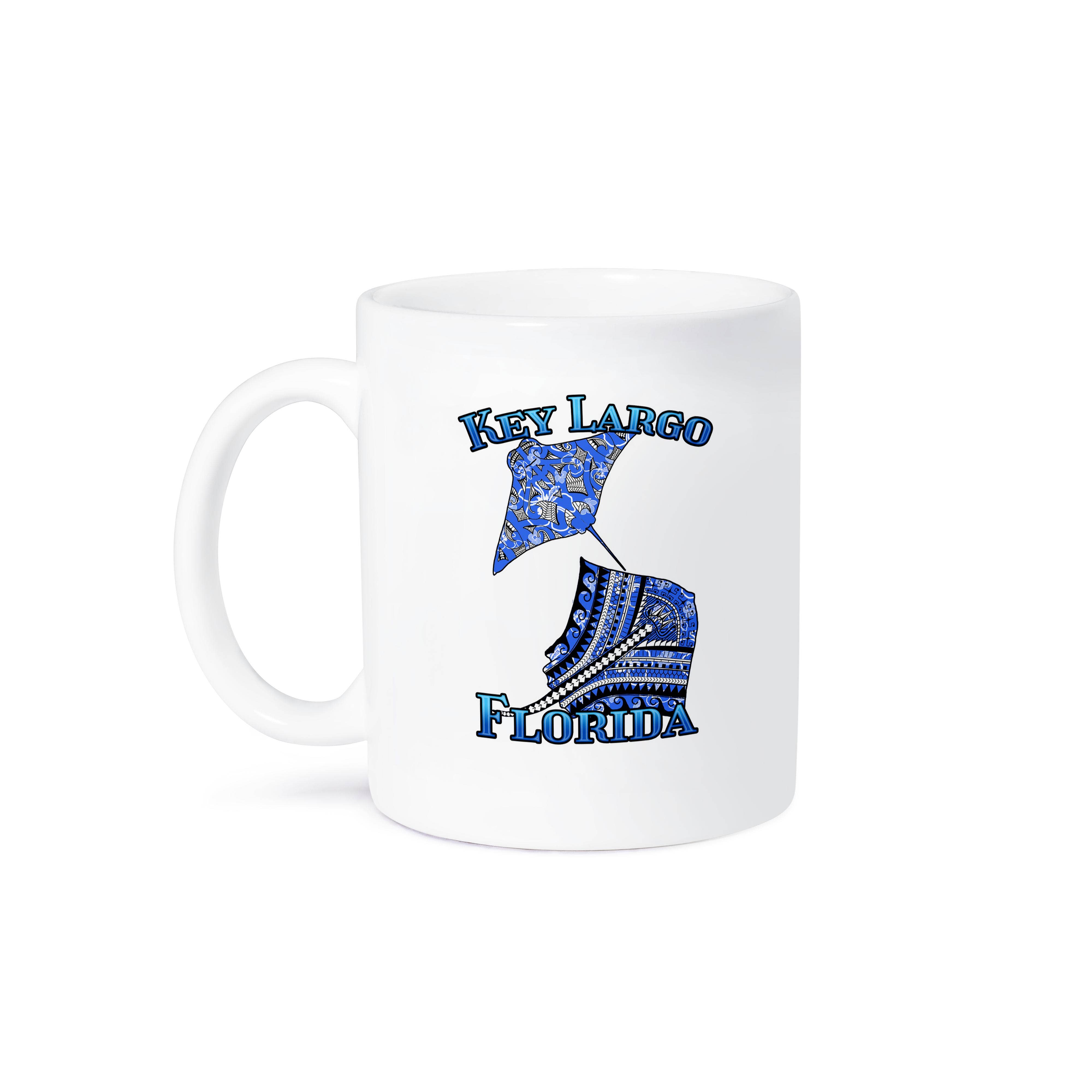 3dRose - Wholesale Coffee Mug - 3dRose, Blue tribal stingray for any vacation to Key largo, Florida, Mug8