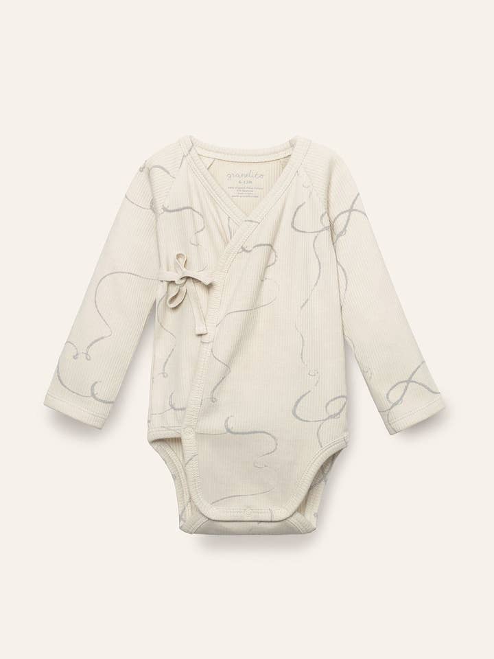 Kimono babyrompertje van biologisch Pima katoen - breeze voor wholesale door Granelito