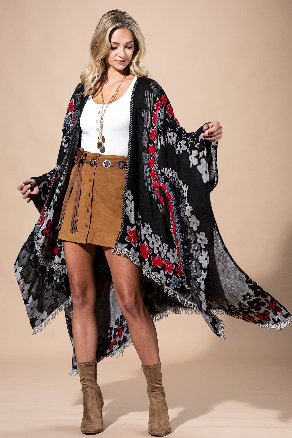 Black Ruana for wholesale on Faire3