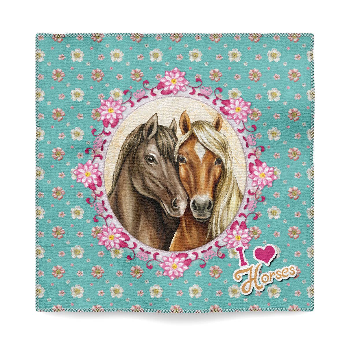 Accentra - Wholesale Hand Towel - I Love Horses Magic Towel With Horse Design2