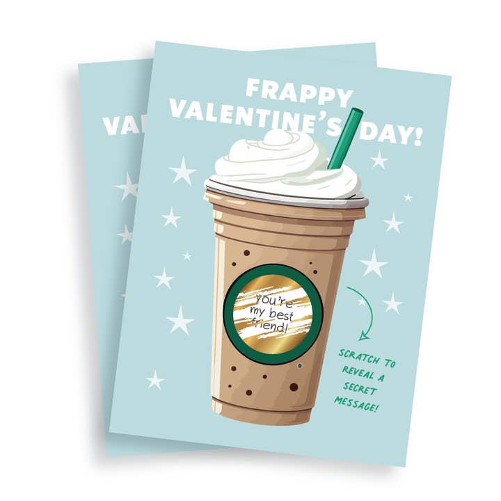 The Paxton Press - Vendita all'ingrosso Biglietti per San Valentino - San Valentino Frappuccino Scratch-Off Class