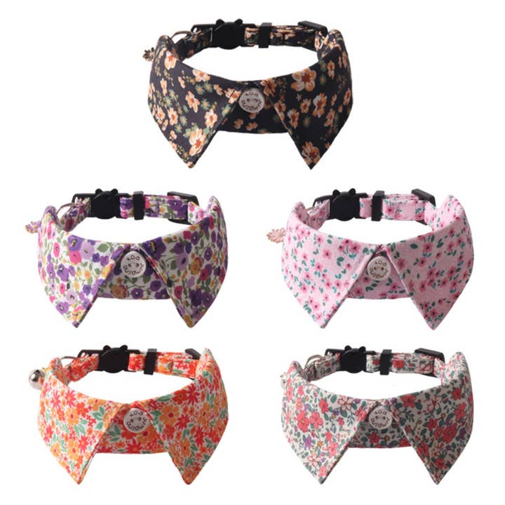 Cheerhunting – Engroshandel Halsbånd - Kat – Mokka - Floral Chic Kattekrave