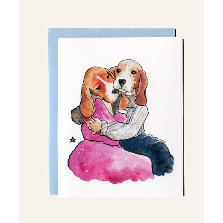 Darling Illustrations - Wholesale Love Card - Puppy Love - Dog Notecard5