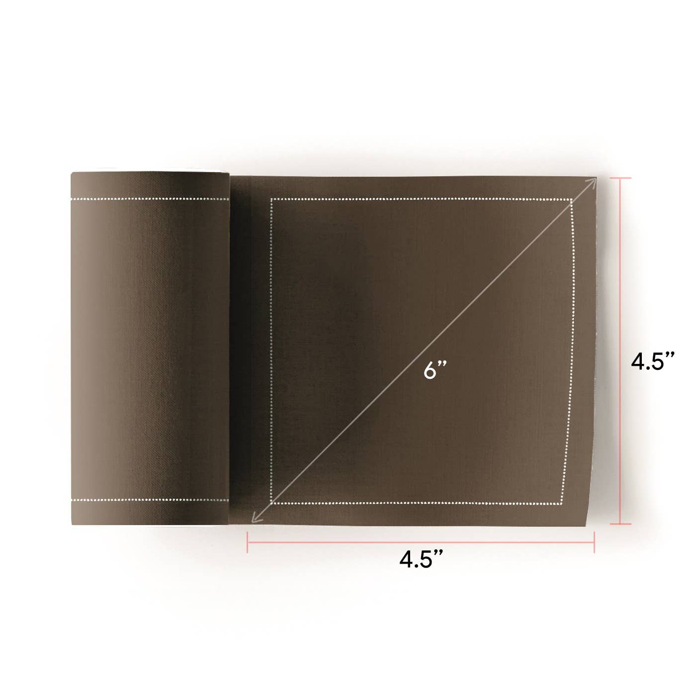 MY DRAP - Wholesale Dinner & Cloth Napkin - Taupe Cotton Cocktail Napkins 50 Units1