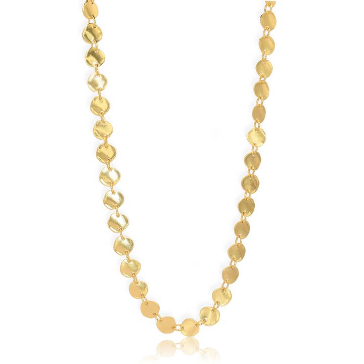 Colar Mini Moedas de Corrente Longa por atacado de KARINE SULTAN