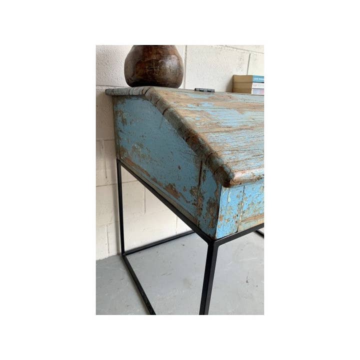 Paloma Black (Casa Natura Design, S.L.) - Wholesale Desk Set - Spectacular Repurposed Old School Desk With Original Old1