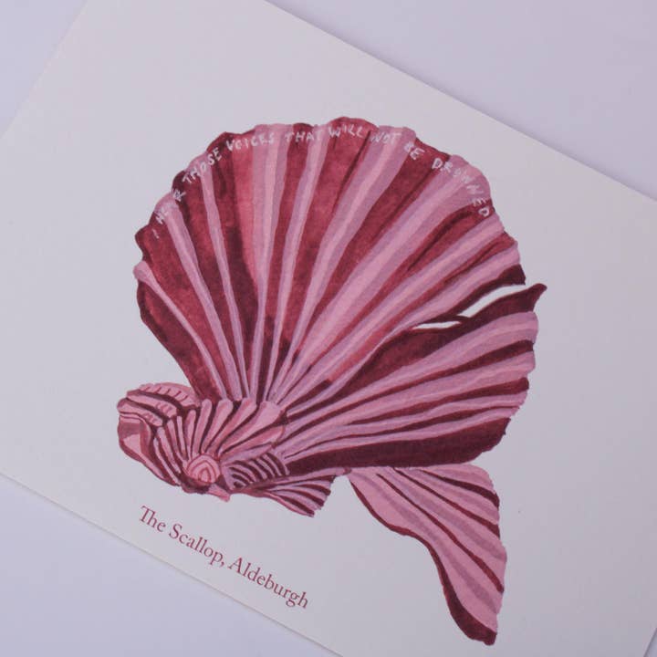 Emma Holmes Art - Wholesale Art Print - The Scallop, Aldeburgh – A5 Art Print5