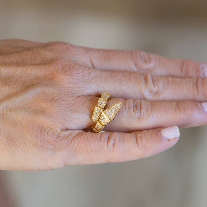 Serpent Diamond Band for wholesale by Alexandra Harbushka Co.