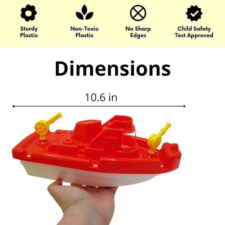 4E's Novelty - Vente Jouet de plage/piscine - Enfant et bébé - 3 bateaux flottants pour baignoire, piscine pour enfants et jouets de plage