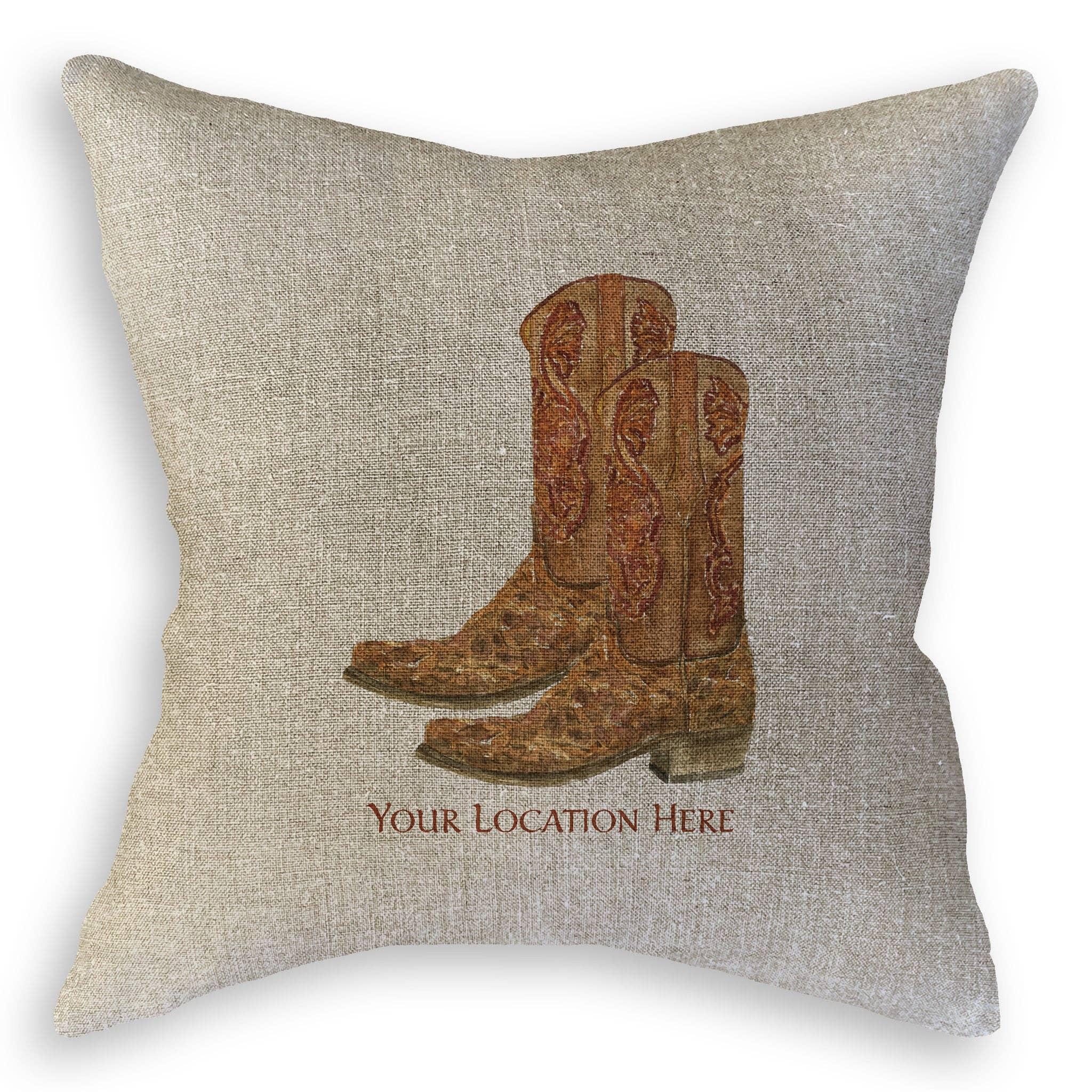 French Graffiti – Engroshandel Viskestykke – Brune cowboystøvler med placering10