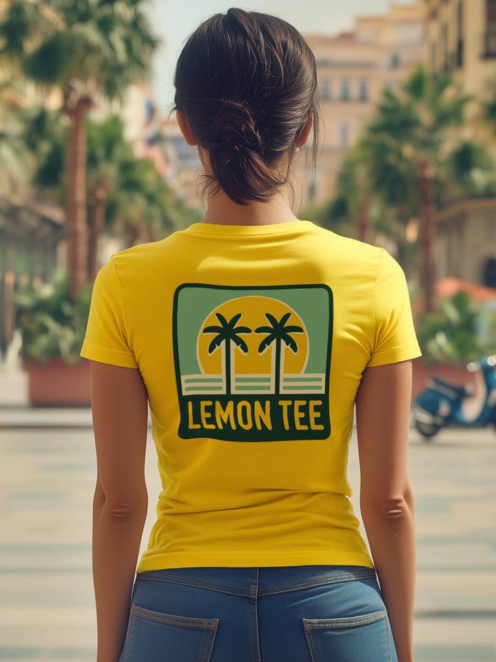 yellow Palmeras Lemon Tee L99 for wholesale on Faire2