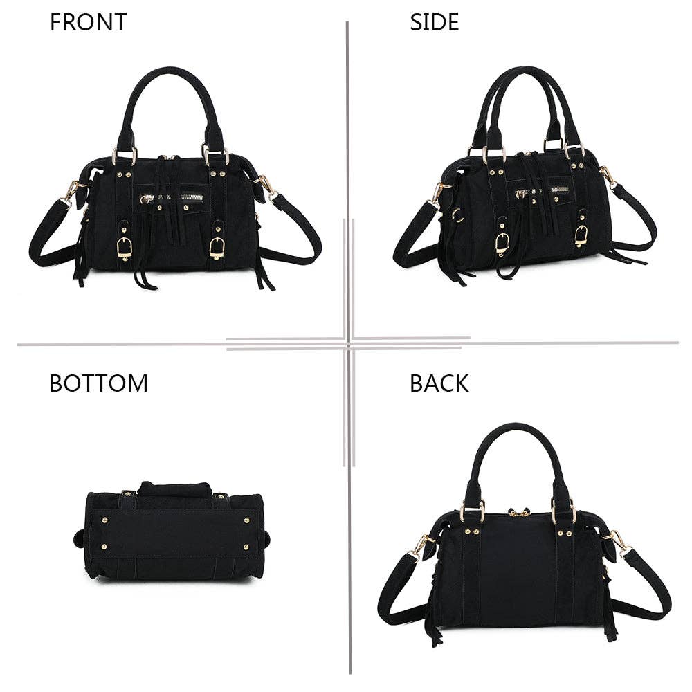 Gallantry – wholesale Shoulder bag – women's – Skyla Small Golden Suede4