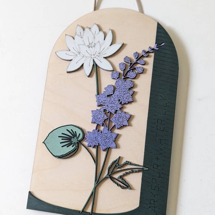 Makery Maven Co. - Wholesale Wall Accent - Birth Flower Wall Art | Individual Months of Collection11