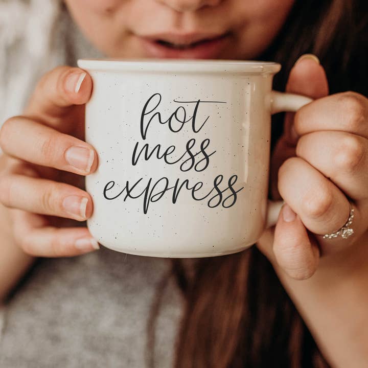 Hot Mess Express mugg, roliga kaffemuggar keramiska dubbelsidig för wholesale av Gia Roma