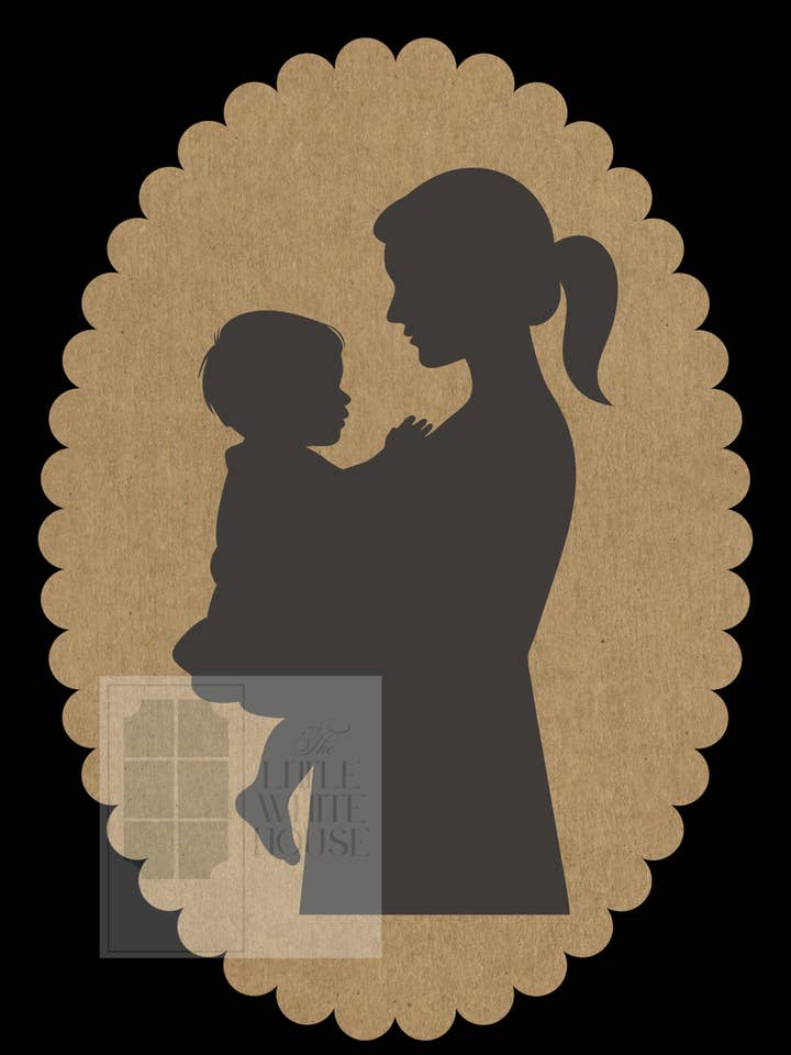 Modern Silhouette Giclee 4x6- pose 10 for wholesale by The Little White House