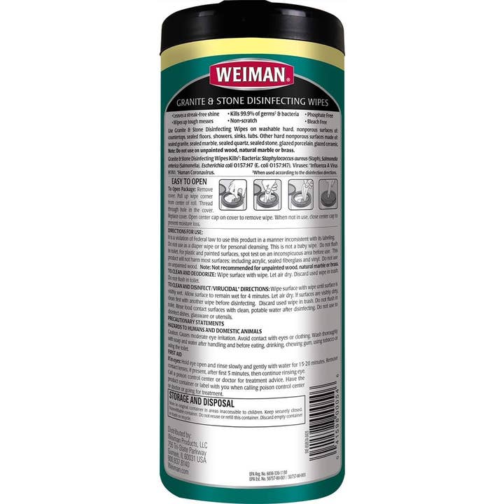 Innovarix - Wholesale All-Purpose Cleaning Wipes - Granite & Stone Disinfecting Wipes- Spring Garden Scent 30ct