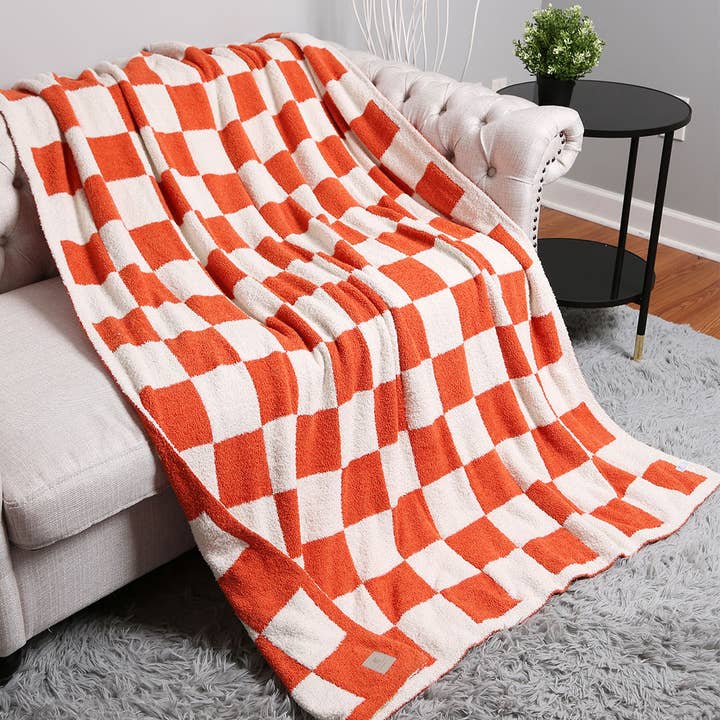 Fashion City - Wholesale Throw Blanket - Checkerboard Patterned Throw Blanket26