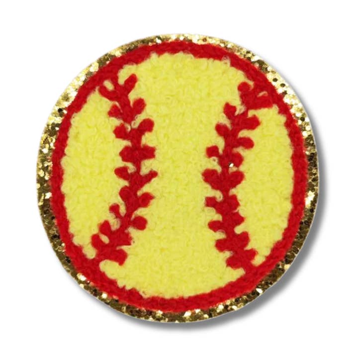 Love, Paige Designs - Wholesale Patch - Softball Chenille Iron On Patch0