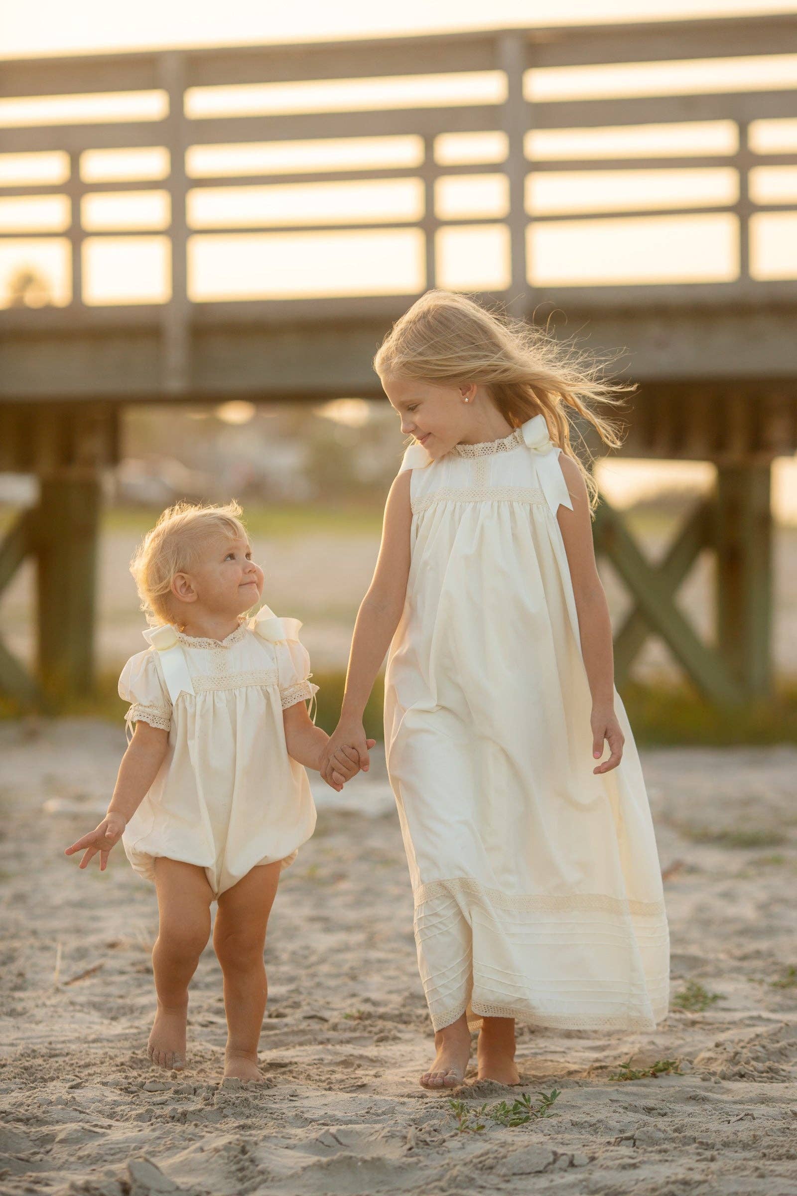 Posh Pickle - Vendita all'ingrosso Vestito - Bambini - Vestito Senza Maniche Ecru Cambridge Heirloom15