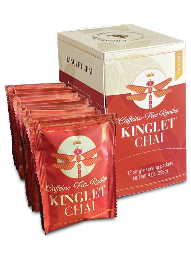 Rooibos Chai Caffeine-Free - Powder 12 Pack for wholesale by Kinglet Tea