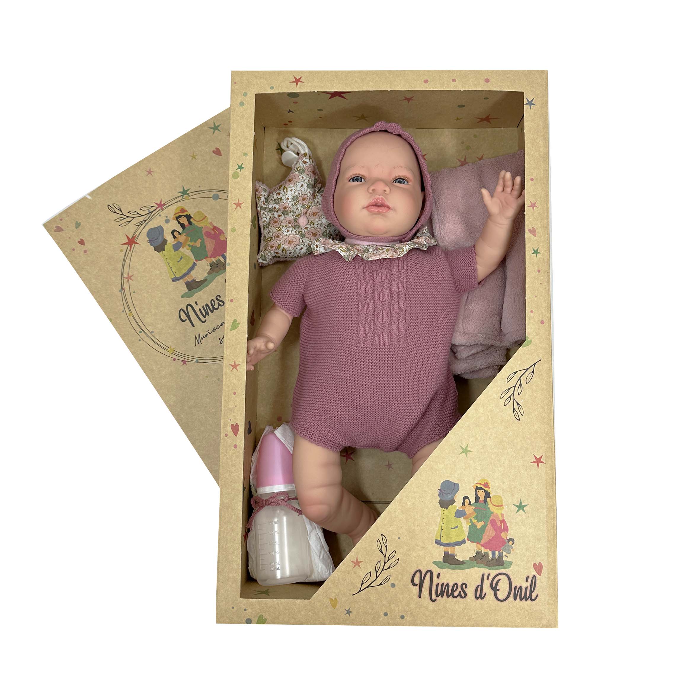 Nines Artesanals d'Onil Dolls - Venta al por mayor Muñeca - Niños - MUÑECA SANDRA PREMIUM REBORN ROSA5