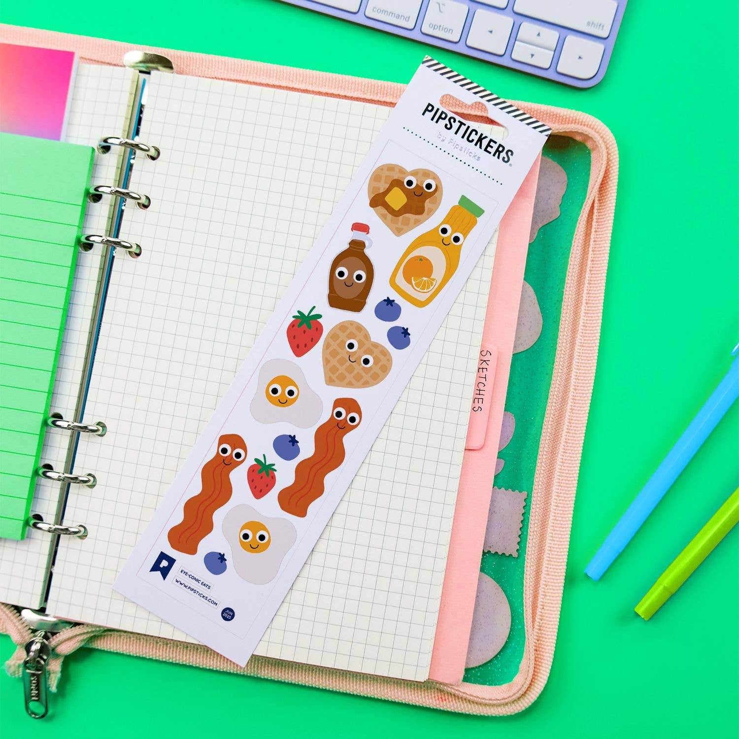 Pipsticks - Wholesale Sticker - Googly Eyed Eye-conic Eats4