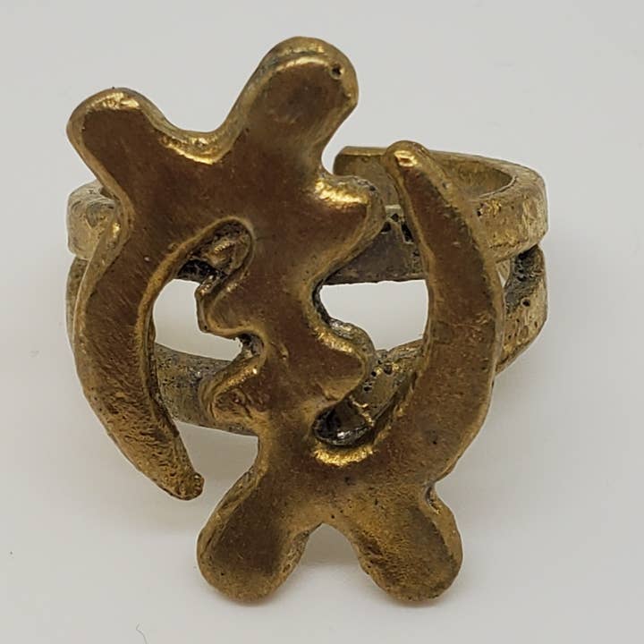 Brass Adinkra Rings for wholesale by World Peaces