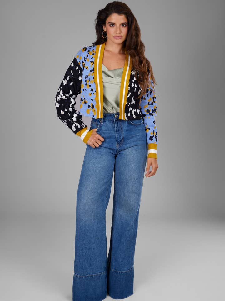 SAACHI - Wholesale Cardigan - Women's - Multitone Floral Cardigan