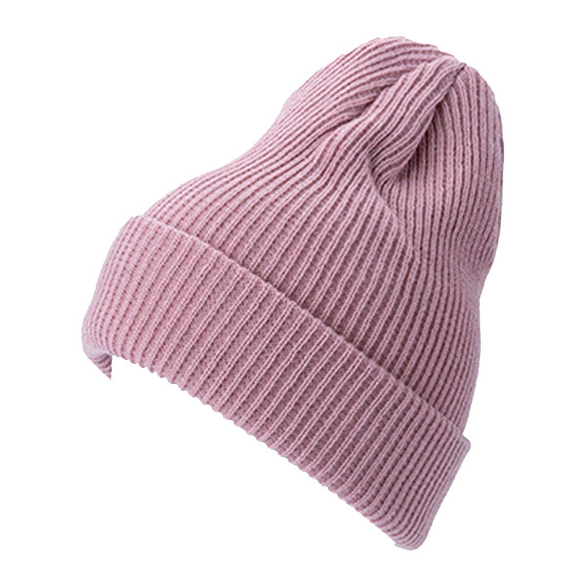 Diacly - Wholesale Beanie - Women's - Premium Acrylic Yarn Soft Warm Unisex Solid Color Knitted Be7