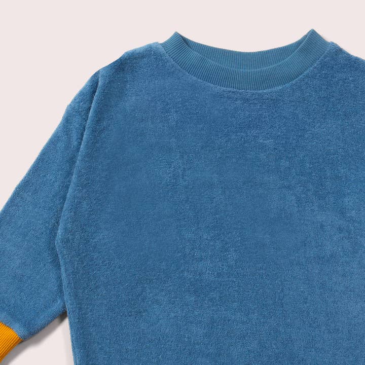 Blue Towelling Jumper for wholesale on Faire