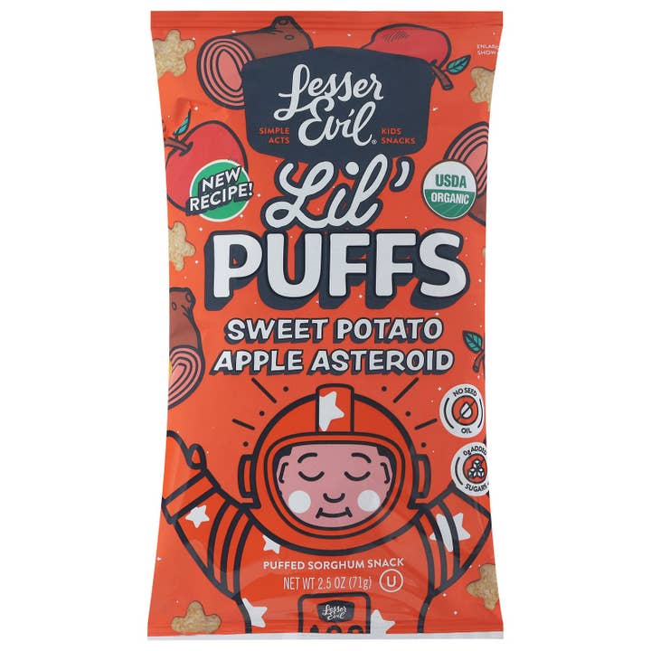 Everyday Supply Co - Wholesale Puffed Snack - Lesser Evil - Lil Puff Og2 Asteroid - Cs Of 5-2.5 Oz