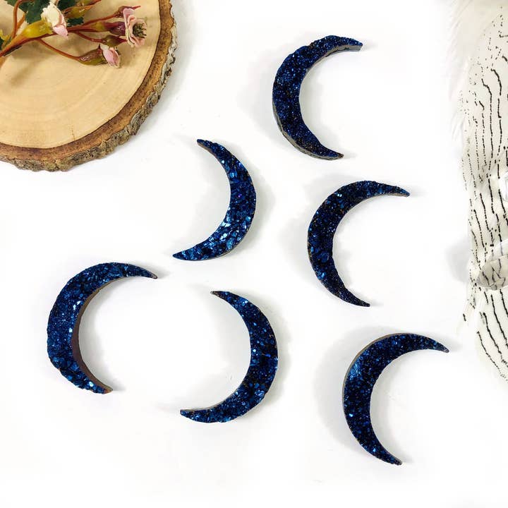 Rock Paradise - Wholesale Spiritual Stone/Crystal - Crystal Moon Titanium Druzy Moon Cabochon2