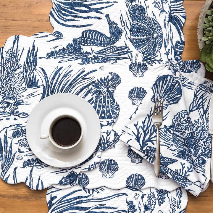 C&F Home - Wholesale Dinner & Cloth Napkin - Waverly Reef Napkin