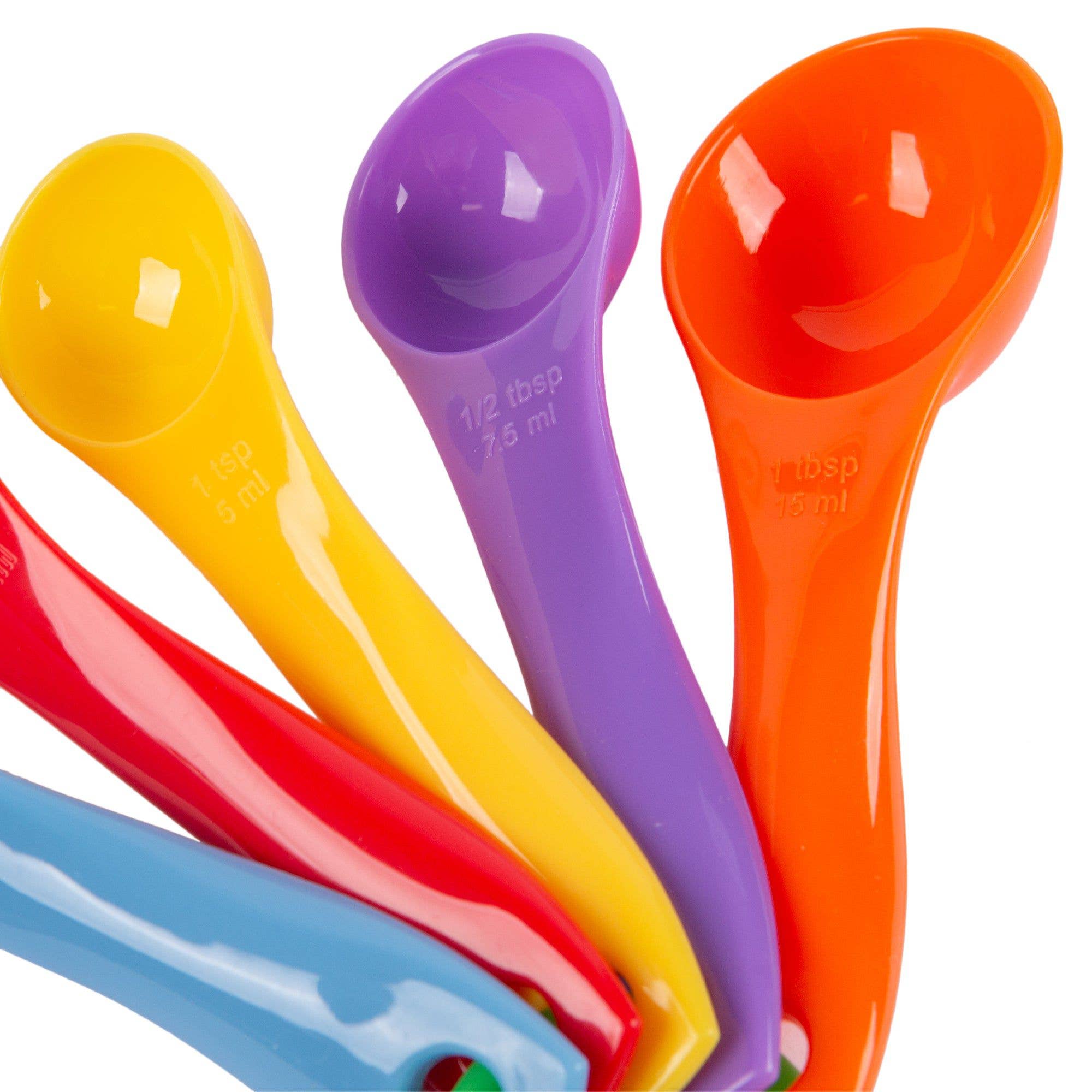 Rinkit Ltd - Wholesale Measuring Spoon - 5pc Multicolour Polypropylene Measuring Spoons Set - By Ashley1