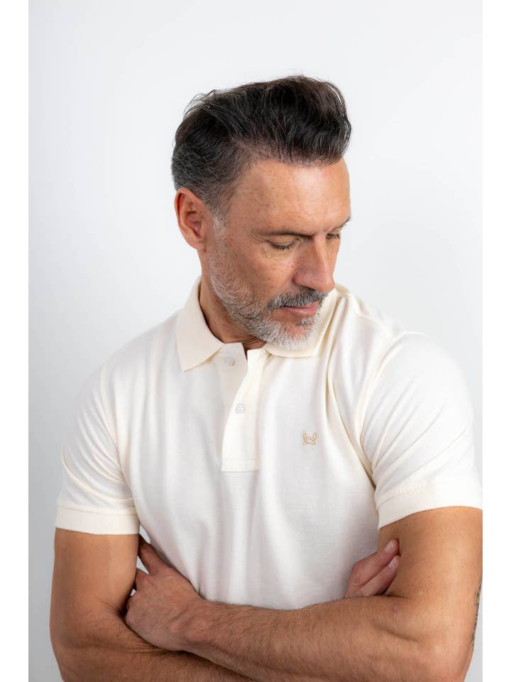 Custi Mikelo - Wholesale Polo - Men's - Basic Cream Polo