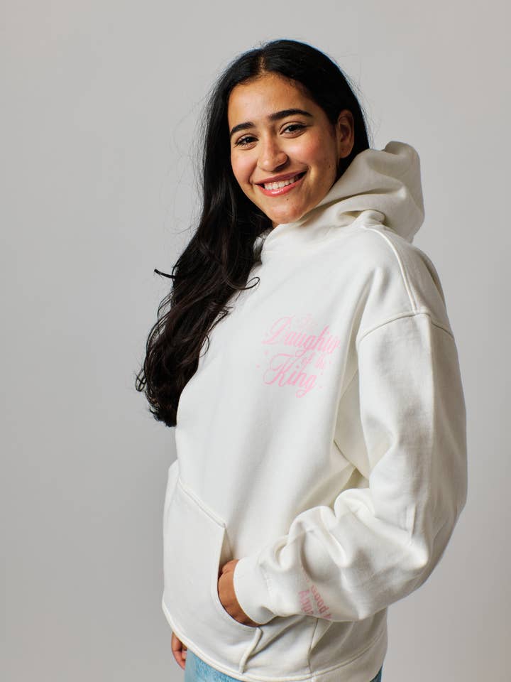 Daughter of the King™ Premium Heavyweight Hoodie for wholesale by The Good News Apparel