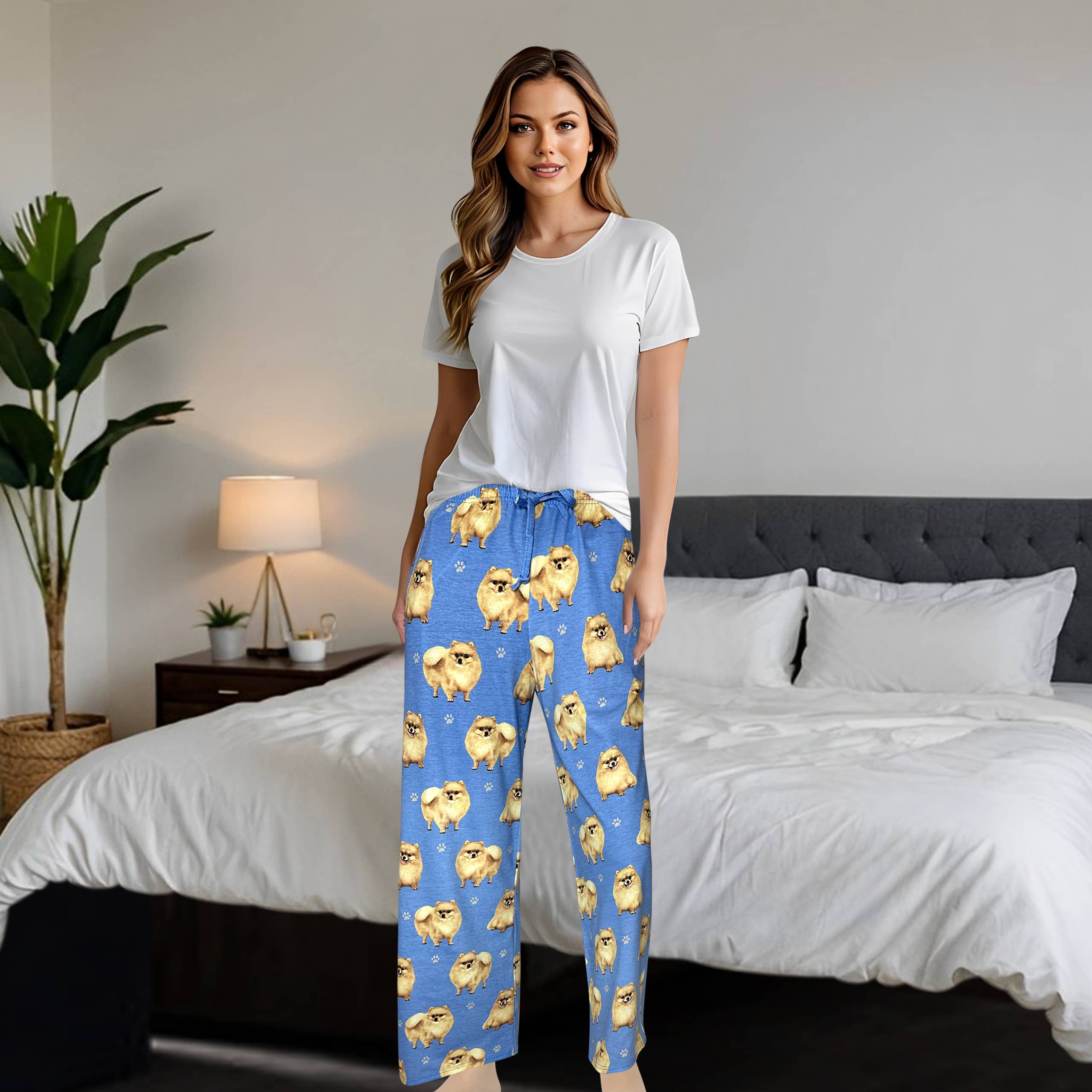 E&S Pets - Wholesale Sleepwear Bottom - Women's - Pomeranian Pajama Bottoms - Pet Lover Pajama Pants5